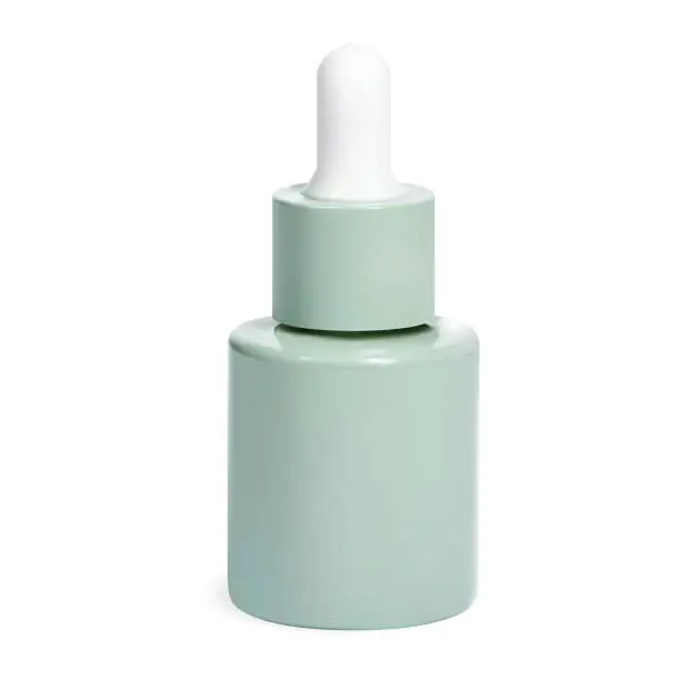 Vector illustration of Oil dropper bottle, cosmetic serum essence package