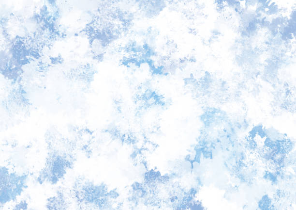 акварельное фоновое изображение бледно-голубой - frozen cold spray illustration and painting stock illustrations