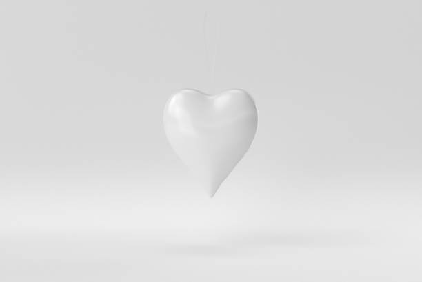 istock Merry Christmas. Christmas elements hanging line on a white background. minimal concept. monochrome. 3D render. 1366195104