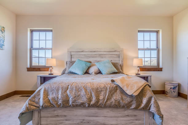 istock Warm, happy and bright bedroom 1366195762
