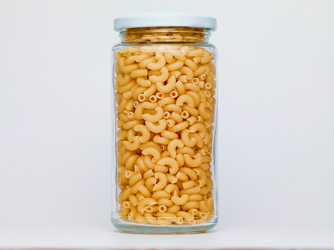 A jar of pasta