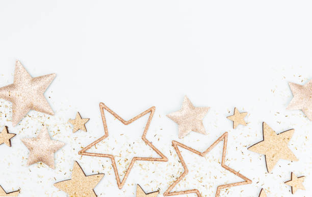 istock Christmas decor background. Flat lay, top view. 1366211214
