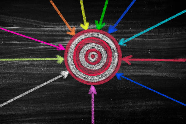 istock Concept of team unity and teamwork,Target and arrows 1366214936