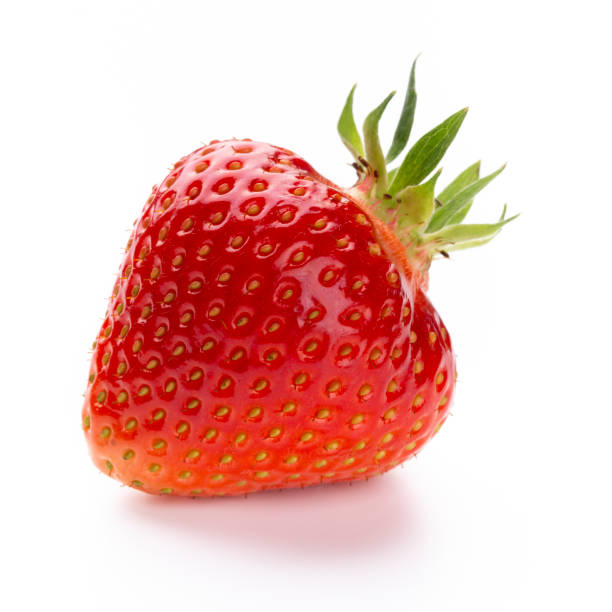 istock Fresh strawberries closeup on a white background. Isolated - Image 1366216482