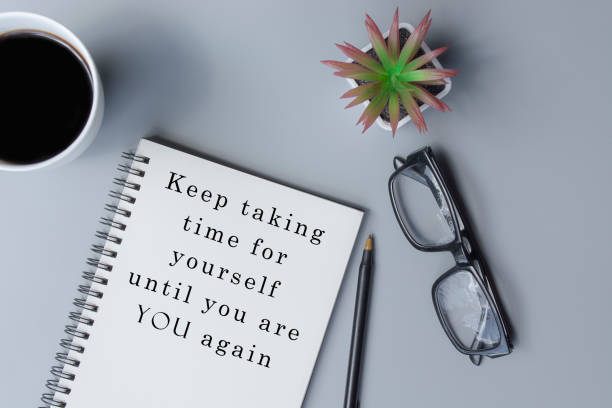 istock Motivational and inspirational quote on notepad 1366217703