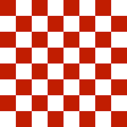 Vector image of a red and white checkerboard grid.