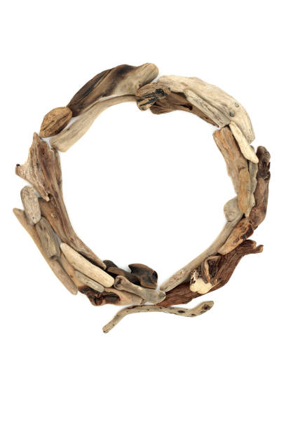 istock Natural Driftwood Abstract Wooden Picture Frame 1366218803