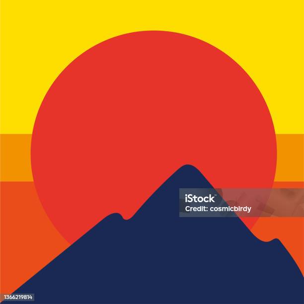 Simple Background Design Rise Sun Sun Rise Background Stock Illustration - Download Image Now - Adulation ...