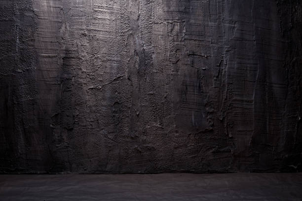 istock Abstract black grunge background, concrete texture wall and floor 1366221479