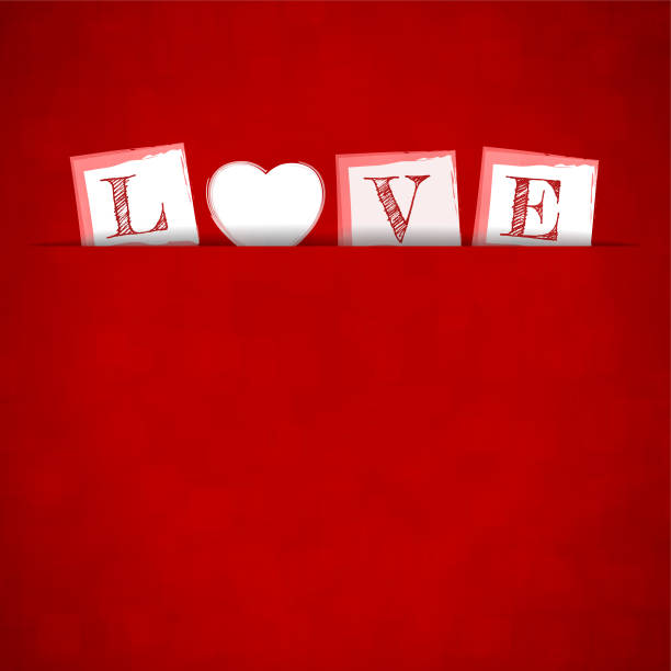 istock A creative blank square vector illustration of a white colored heart replacing O in text L O V E slid into a slit over bright red color Valentine Day or Love theme backgrounds with copy space 1366221579