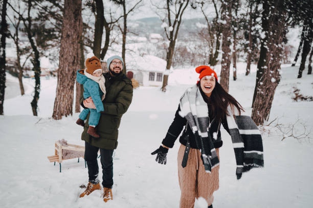 istock Happy family with child 1366225447