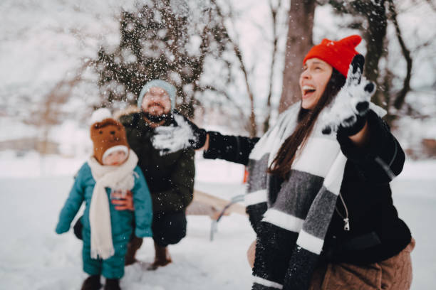 istock Happy family with child 1366225449