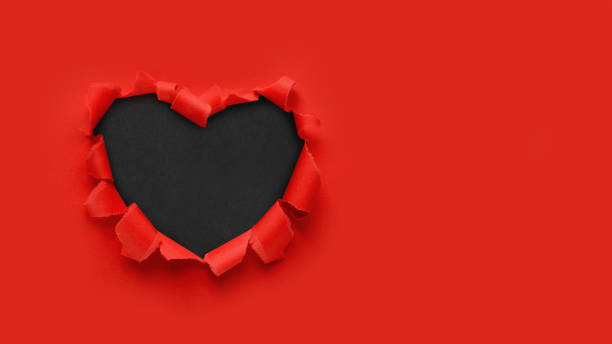 istock hole in the shape of a heart 1366230136