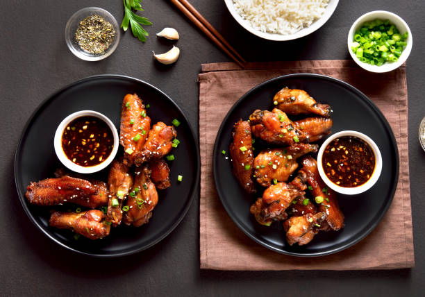 istock Honey-soy chicken wings 1366230594
