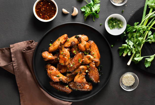 istock Honey-soy chicken wings 1366230612