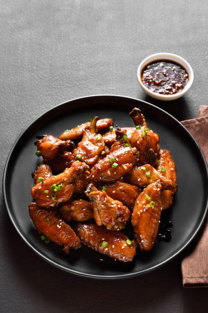 istock Honey-soy chicken wings 1366230618