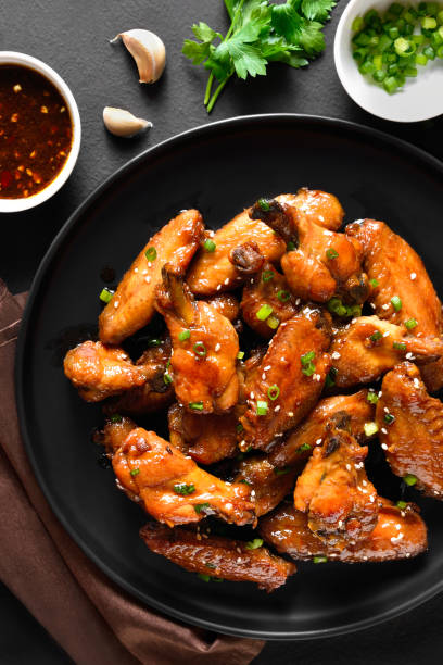 istock Honey-soy chicken wings 1366230619