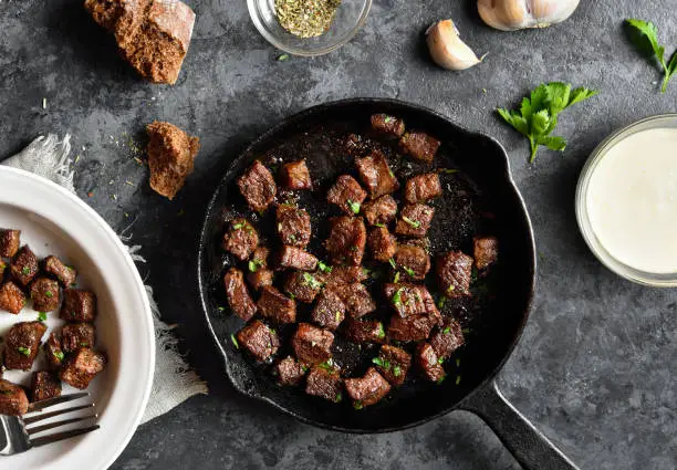 Photo of Garlic butter steak bites