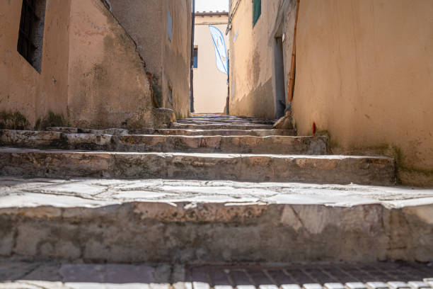istock Stone steps in an old town at island Elba 1366239295