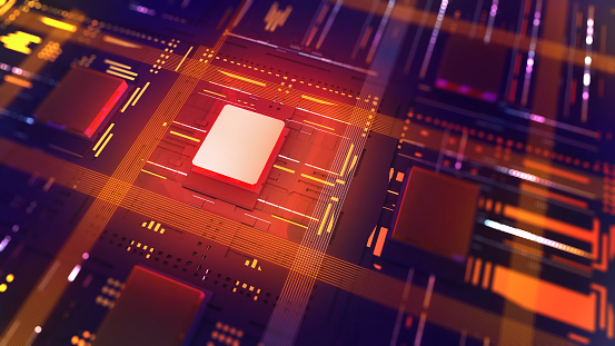 Computer Process Stock Image Computer System Alarmabstract Technology Of Central Processing ...