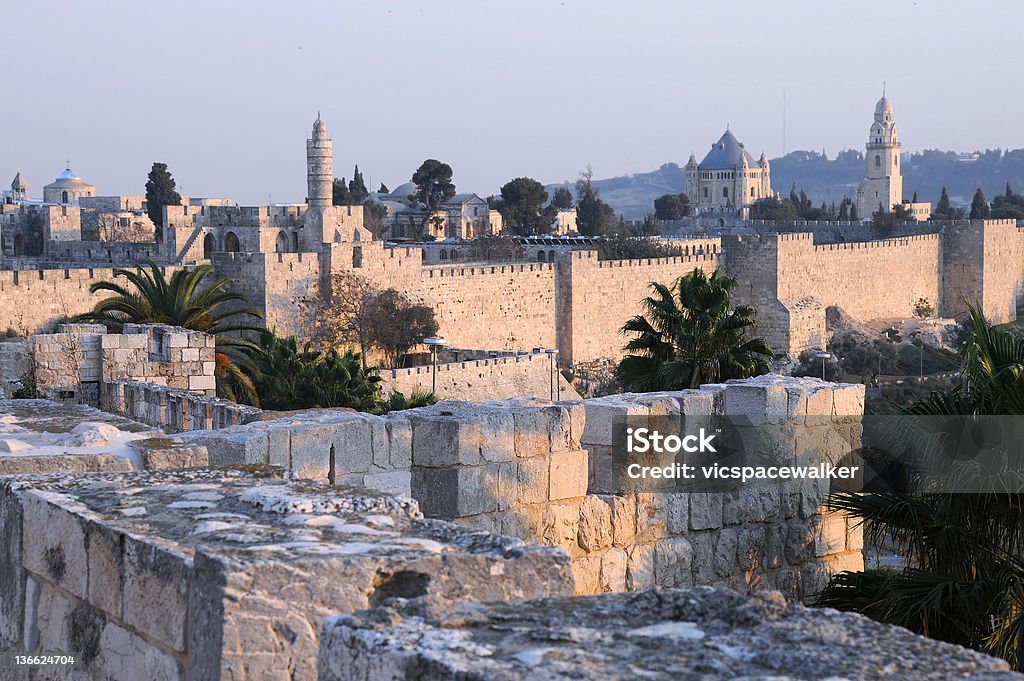Cidade velha de Jerusalém - Foto de stock de Arquitetura royalty-free