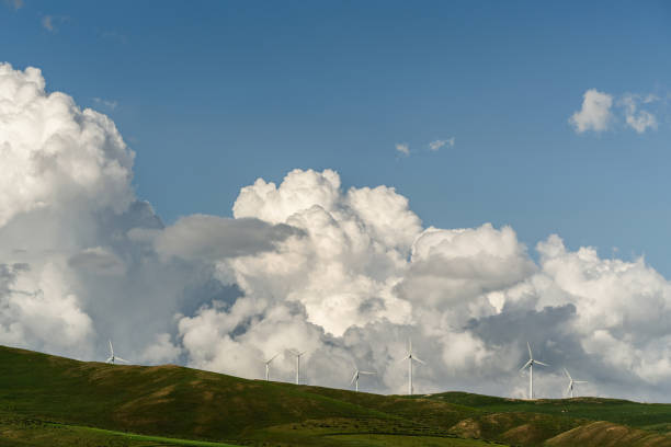 Aerial View of Wind Turbine