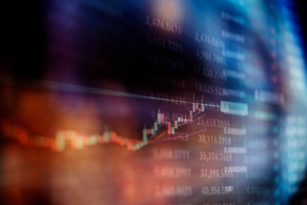 istock Stock market investment graph with indicator and volume data. 1366248317