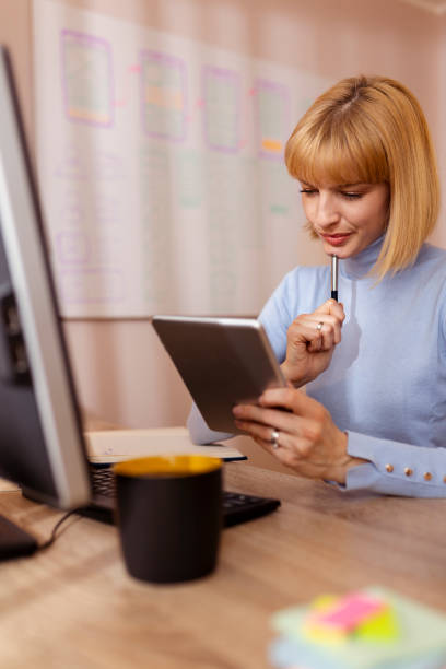 istock Woman taking an online course 1366250747