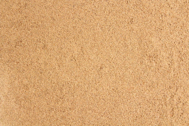 Sand. Close-up. Top view. Background. Texture. stock photo