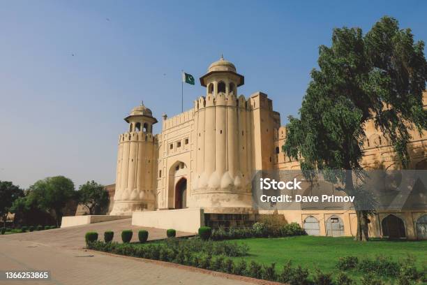 Main View Of The Lahore Forts Iconic Alamigiri Gate Stock Photo - Download Image Now