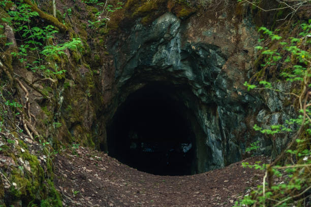 istock Entrance shaft to an abandoned old mine 1366257769