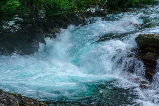 istock Flushing creek with fresh turquoise water 1366258345