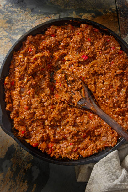 istock Preparing Tatar Tot Sloppy Joe Casserole 1366261147
