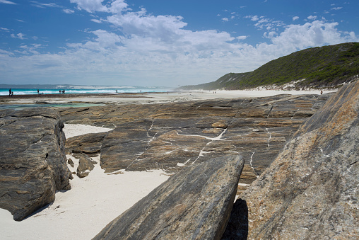 A beautiful shot of a beach pathway to Emu Bay, Albany, Western Australia