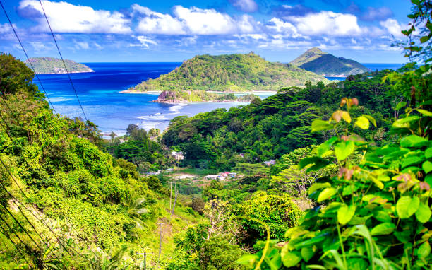 Rocks, mountains and shoreline of Seychelles. Rocks, mountains and shoreline of Seychelles praslin island stock pictures, royalty-free photos & images