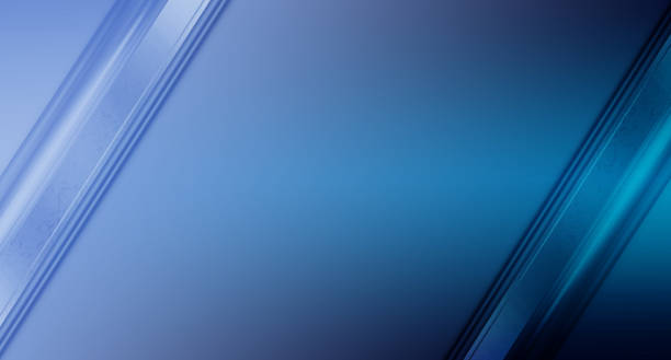 istock Abstract corporate blue shade lines background. Metallic futuristic technology modern banner design. 1366265942