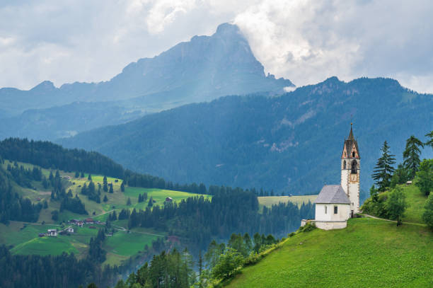 istock Saint Barbara Church in La Val 1366270456