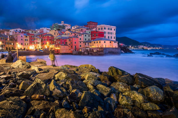 istock Night view of Boccadasse 1366271682