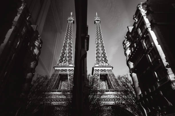 istock Eiffel Tower in Paris and typical residential buildings 1366274789