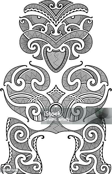 Tiki Tatouage Design Vecteurs libres de droits et plus d'images vectorielles de Antique - Antique, Art, Art et Artisanat