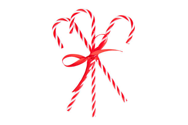 istock christmas candies with red ribbon isolated 1366279774