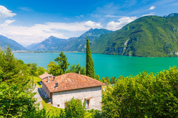 istock Beautiful view over lake Idro Italy in summertime. 1366280888