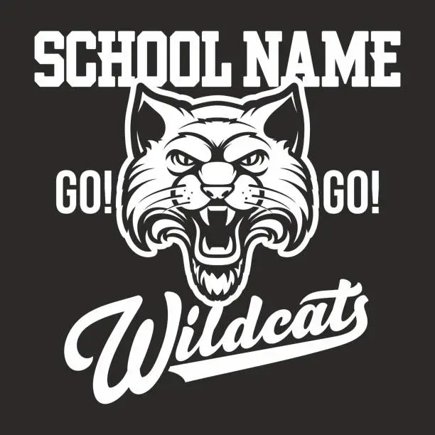 Vector illustration of Wildcats logo design for sport team