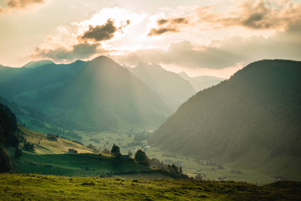 istock Swiss mountains - monumental rock formations in the Alps 1366281837