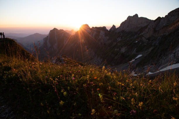 istock Swiss mountains - monumental rock formations in the Alps 1366282439
