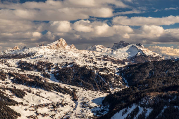 istock Winter sunset in the italian alps 1366285921