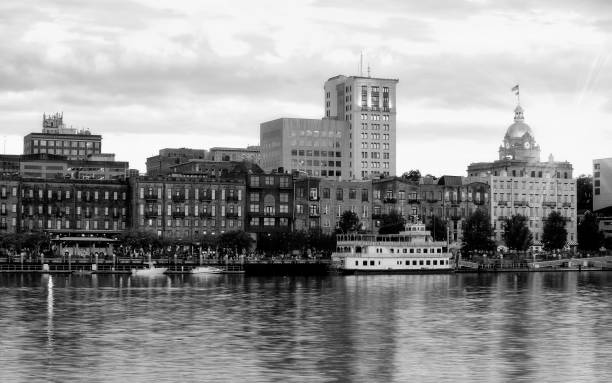 istock Skyline and Steamboat, Savannah. 1366286218