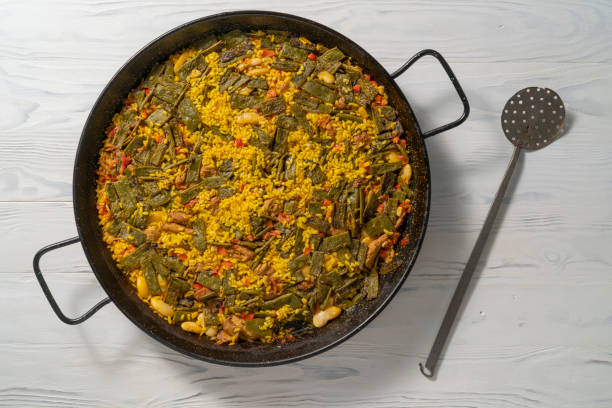 istock Vegan paella recipe all plant based ingredients using heura inst 1366287506