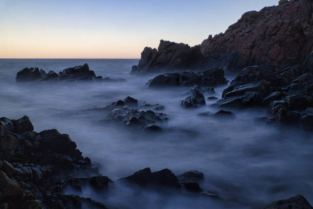 istock Waves and rocks captured at Kullaberg 1366294671