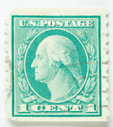 King George V on an old Canadian stamp